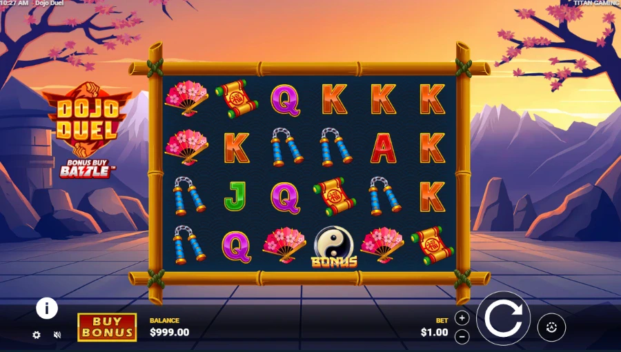 Screenshot of Dojo Duel slots